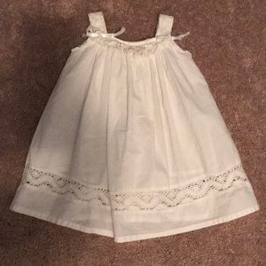 White baby girl dress